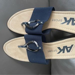 Anne Klein navy sandals size 9.5 excellent condition. Worn maybe 2-3 times
